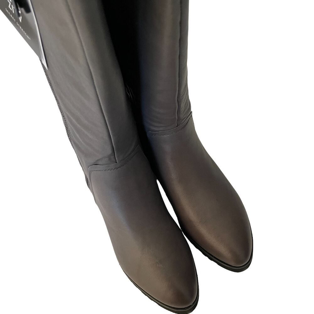 Naturalizer Gray Wide Calf Ridding Boots w/ Side Zips - Size 8.5M (NWT/Box) - Picture 3 of 16